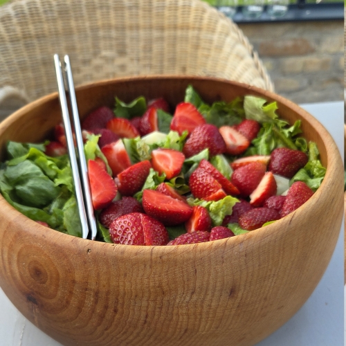 Salatskål med havens guld